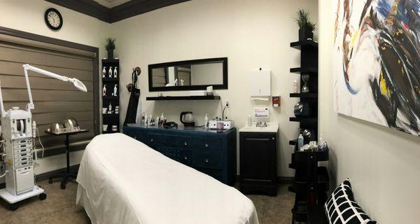 Feel at home when receiving a service and getting pampered in this gorgeous, cozy treatment room.