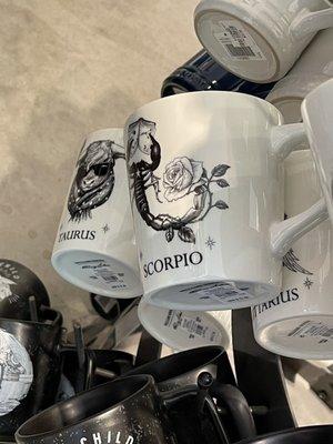 Astrology coffee cups