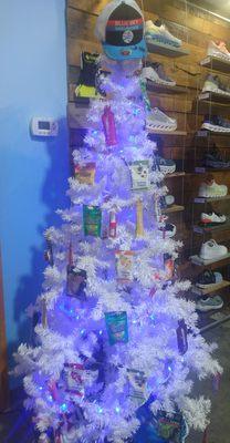 Christmas tree with marathon fuels.