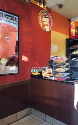 Inside. This is the whole place! Counter help didn't want to be in picture!! That's why you don't see donuts!