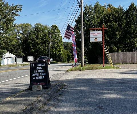 Roadside sign