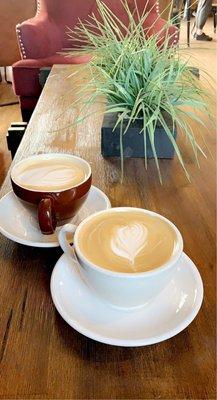 Gingerbread latte and marzipan latte. Perfection.