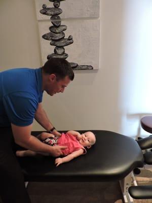 Chiropractic is safe and helpful for infants too!