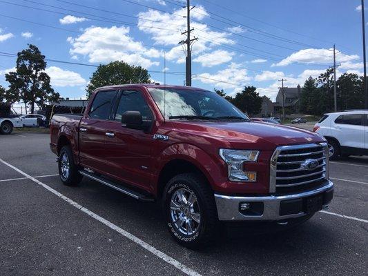 Bought a Ford F-150 XLT FX4 off Road super crew truck from Douglas "Flex" Keeler at Joe Machens Capital City Ford on Saturday.