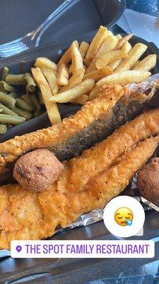 Whiting fried Fish Dinner