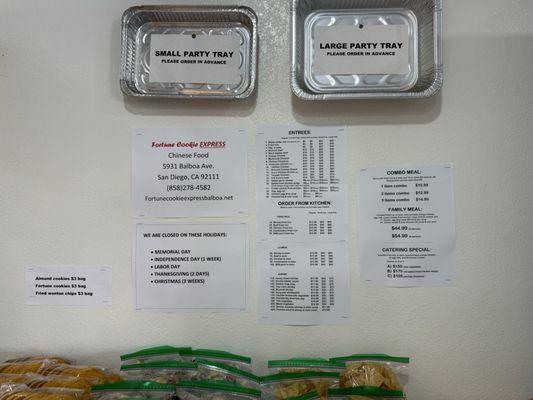 Catering Menu