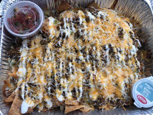 1/2 sheet size nachos ( huge)