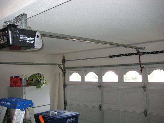 Garage door opener installation