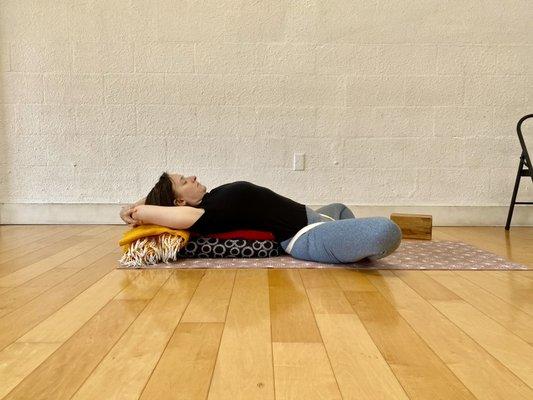 Restorative Yoga Mondays and Wednesdays at 11:00-12:00