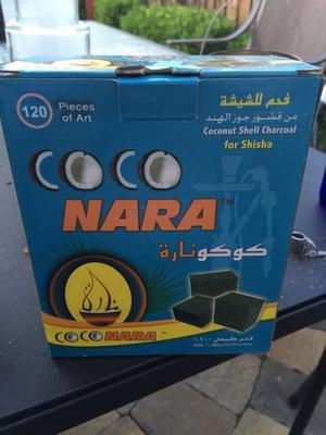 Buy this brand charcoal for your hookah. It's $20 for a 120 cubes. I swear by this brand. They carry it at the dungeon.