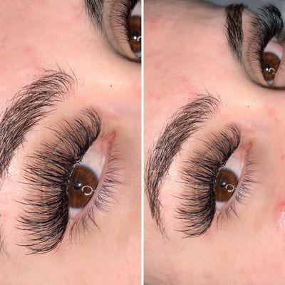 WISPY HYBRID LASHES. eyelash extensions