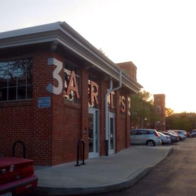 Back parking lot entrance.