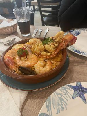 Paella with Lobster