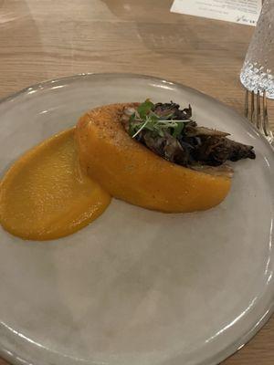 Squash & maitake mushrooms