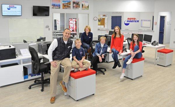 The Zaffuto family, owners of your Myrtle Beach Roto-Rooter. Starting at left (Mike, Mattew, Abby, Patricia, Katie, and Allie)