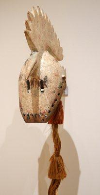 Bolo or Kokoro (helmet mask); Burkina Faso or Mali; Bobo culture; mid-20th century; wood, fiber, pigment