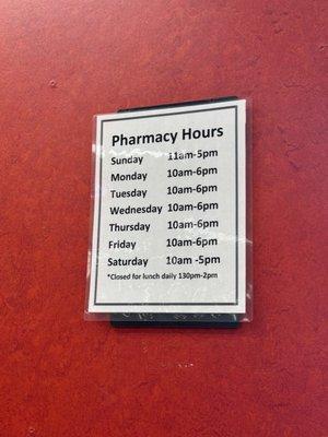 Late opening hours