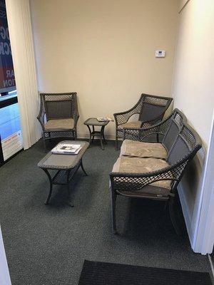 Our new waiting room.