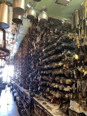 Antique hardware, of course.