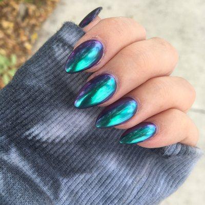 Chrome nails ($51 including shape)