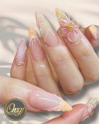 3D Summer Nail Art