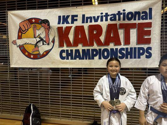 Two time gold medalist during IKF invitational-  top trainer - Sensei Kotaka + Top Dojo IKF = victories and positive development