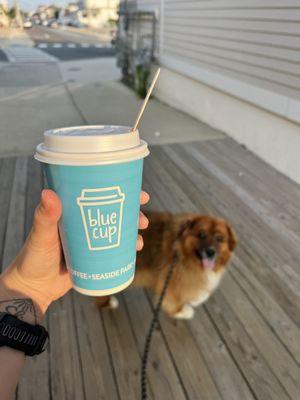 Blue cup