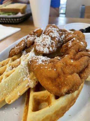 Chicken and waffles