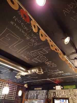 Chalkboard ceilings