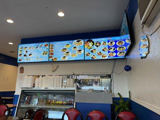 Overhead menu