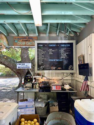 Front counter & menu board