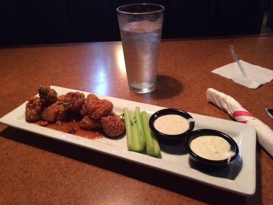 Happy hour boneless buffalo wings ( cider glaze)