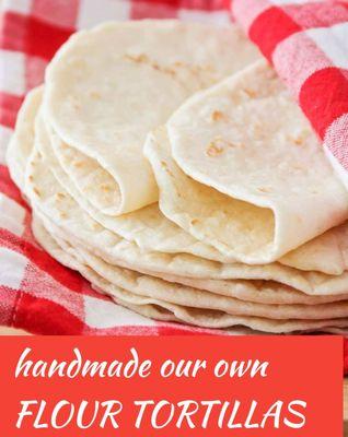 Handmade flour tortillas