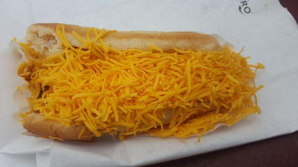 Coney cheese and onion