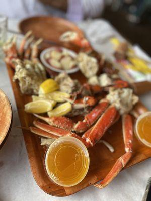 Crab sampler enough food to share