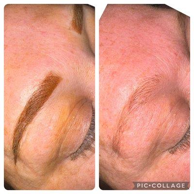 Powder brows in Burnsville- permanent makeup