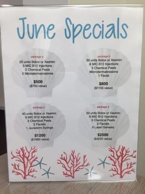 They also have monthly specials- here's the ones for June 2015!