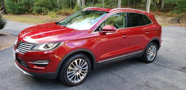 2017 Lincoln MKC purchased at Sentry Lincoln, Medford, MA