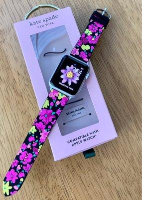 I am all for...Vivid and cheerful #KateSpade.#AppleWatch®Strap.#floral.