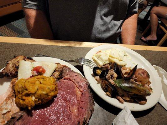 Grand reopening of the Eagles buffet was well done as usual. Tonight was crab legs,  sushi,prime rib and assorted seafood