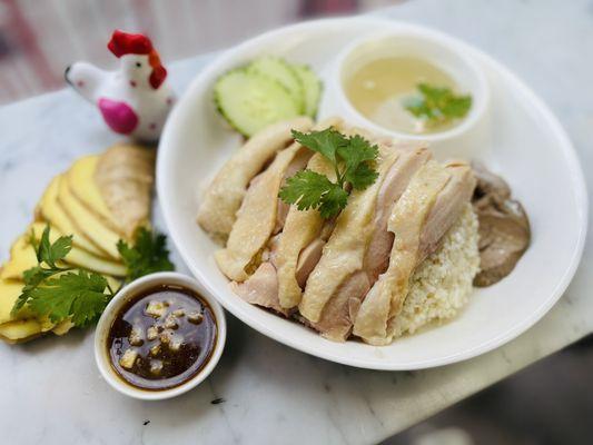 Steamed Chicken Rice Set