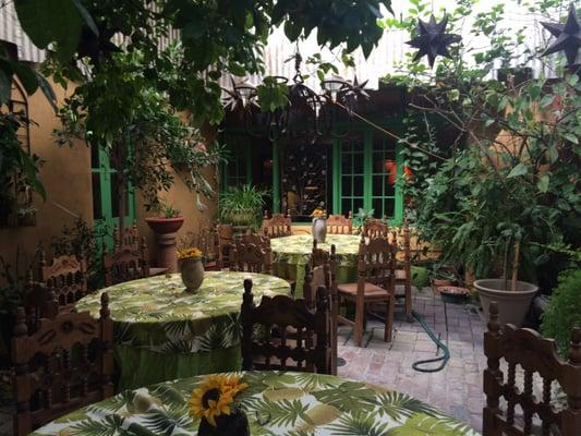 Outdoor dining area, main house