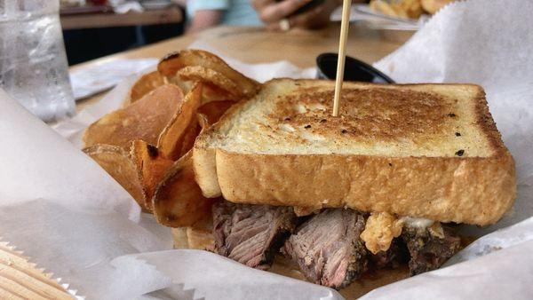 Brisket Sammi with House Made Kettle Chips