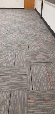 office lobby 520sf carpet tile