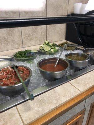 Salsa bar!