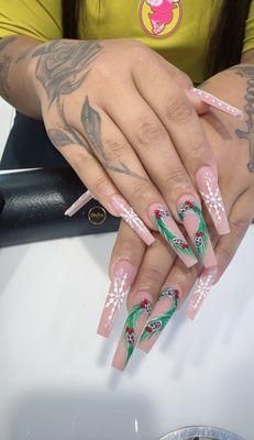 Nails by Mr Leo at Onyx Nails in National City. Call us at 858-999-9979 to schedule your appointment. Walk-in welcome!