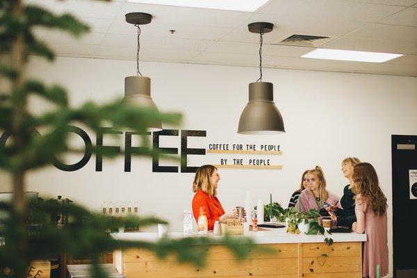 Grab a coffee from our lobby coffee bar!