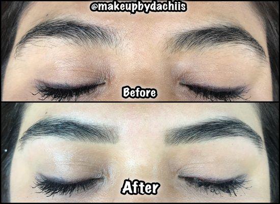 eyebrow shaping and tinting :)