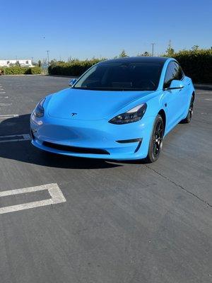 Wrapped Tesla Model 3