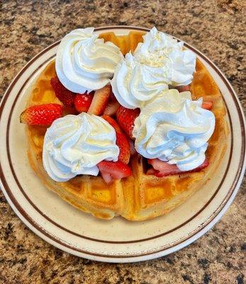 Fresh Strawberry Waffle